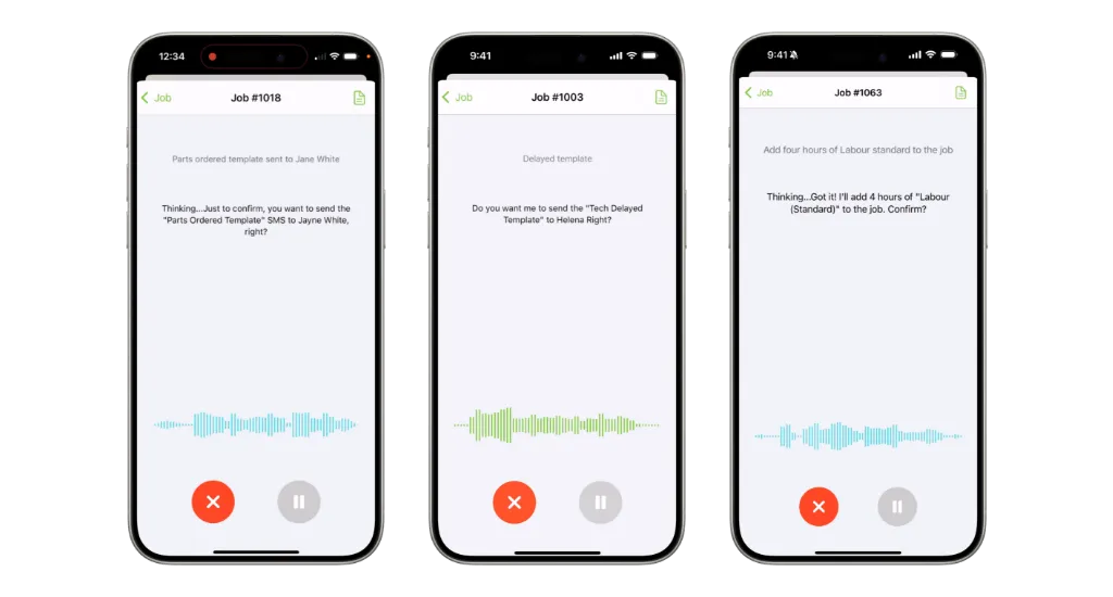 ServiceM8's enhanced Chat interface showing new AI assistant capabilities